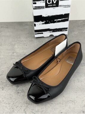 Dolce Vita Women's Ballet Flats Moxy Black New In Box Size 9 DV Moxy